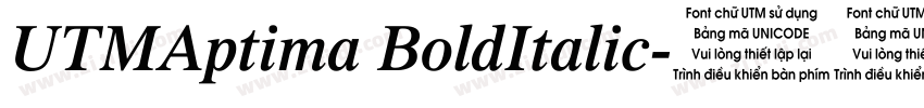 UTMAptima BoldItalic字体转换 UTMAptima BoldItalic字体转换